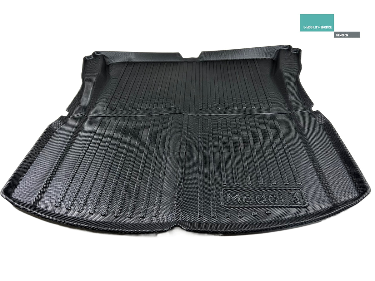 3D Kofferraummatte ELMASLINE 3D Kofferraumwanne Für Tesla Model Y Facelift Ab 2025 – Mit 5cm Rand, TPE Material, Rutschfest Antirutsch Matte Tesla Ab 2025