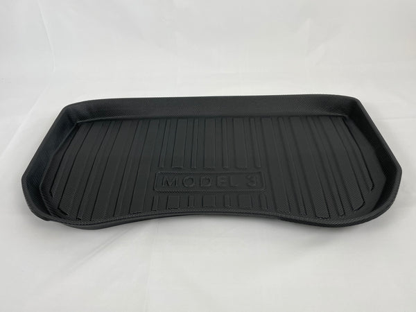 Tesla Model 3 small frunk måtte - beskyttelsesmåtte til alle slags vejr - stribe design - M3 2021 / 2022 / 2023