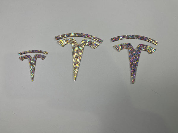 Tesla Model S - T-Logo Diamond Decal Sæt med 3