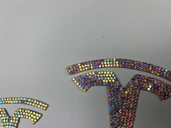 Tesla Model S - T-Logo Diamond Decal Sæt med 3