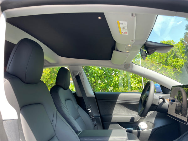 Tesla Model 3 solskærmselementer 4-delt sæt - til alle M3 undtagen 2021 amerikansk produktion