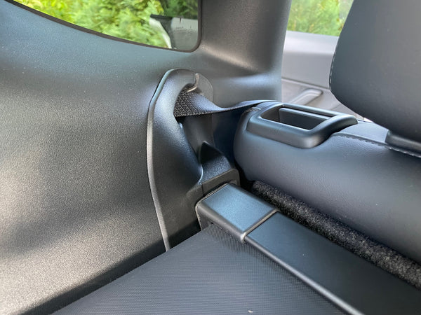 Tesla Model Y bagagerumsrullegardin - hattehylde / bagagerumsdæksel kan rulles