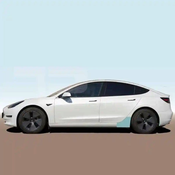 Tesla Model 3 beskyttelsesfilm - sæt af 4, vippepanel bagpå og hjulkasse