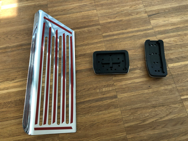 Tesla Model 3 Performance pedalpudesæt rustfrit stål 3-delt, Model 3 2021