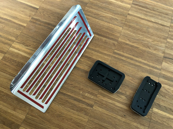 Tesla Model 3 Performance pedalpudesæt rustfrit stål 3-delt, Model 3 2021